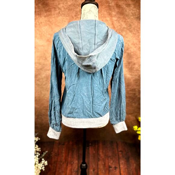 Chaser Coastal Cloth Zip Up Hoodie Jacket - Vintage Blue - size S - Picture 6 of 14